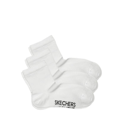 Skechers 3Pk Womens Non Terry Anklet Socks - White