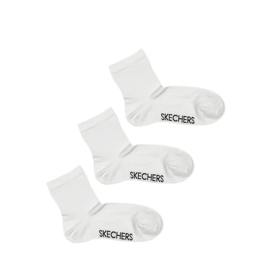 Skechers 3Pk Womens Non Terry Anklet Socks - White