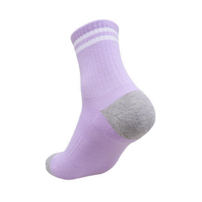 Skechers 3PK 1/2 Terry Qtr Crew Women Socks - Pink Combo