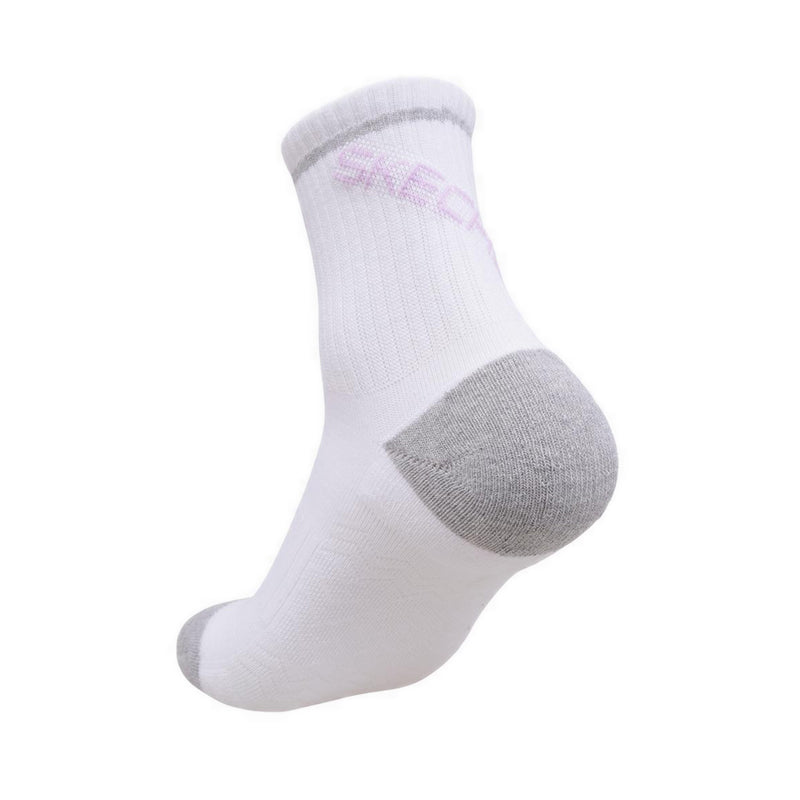 Skechers 3PK 1/2 Terry Qtr Crew Women Socks - Pink Combo