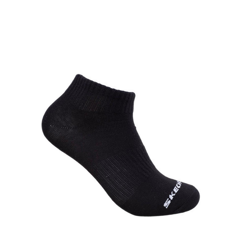 Skechers 3Pk Women Non Terry Qtr Crew - Arch Support - White / Black