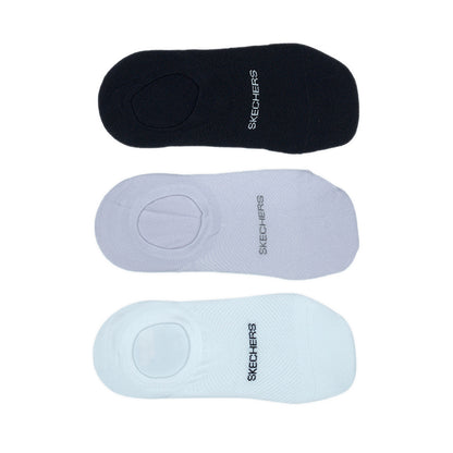 Skechers 3Pk Womens Non Terry Liner Socks - Multi