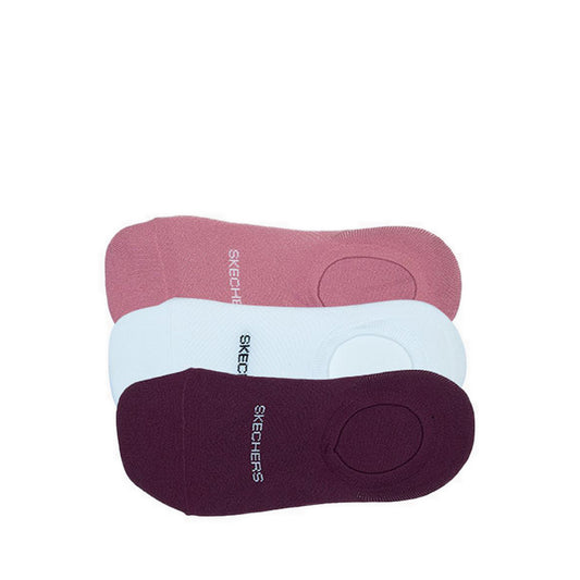 Skechers 3Pk Womens Non Terry Liner - Purple / Pink