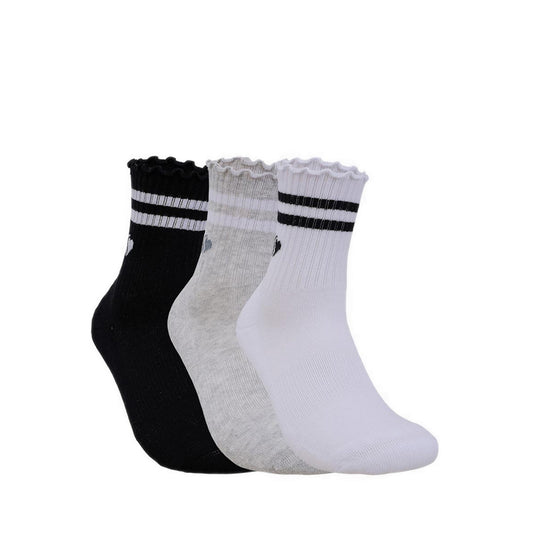 Skechers 3Pk Womens 1/2 Terry Low Crew - Multicolor