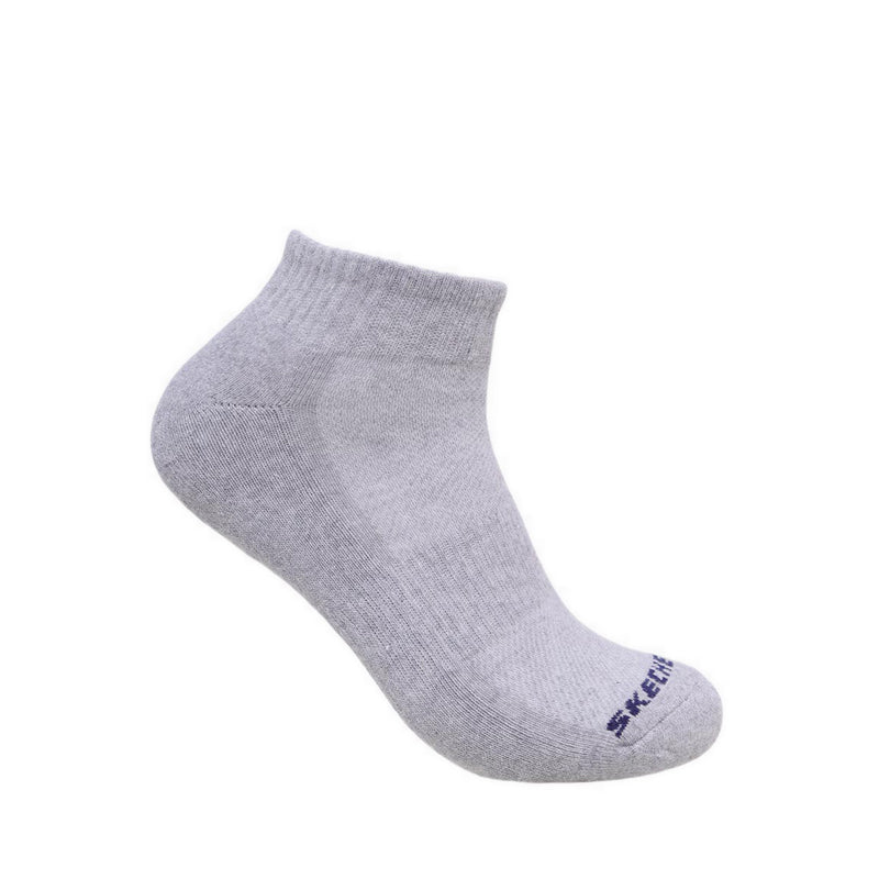 Skechers 3PK 1/2 Terry Qtr Crew Unisex Socks - Black / Multi