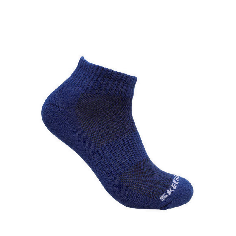 Skechers 3PK 1/2 Terry Qtr Crew Unisex Socks - Black / Multi