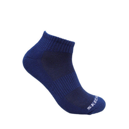 Skechers 3PK 1/2 Terry Qtr Crew Unisex Socks - Black / Multi