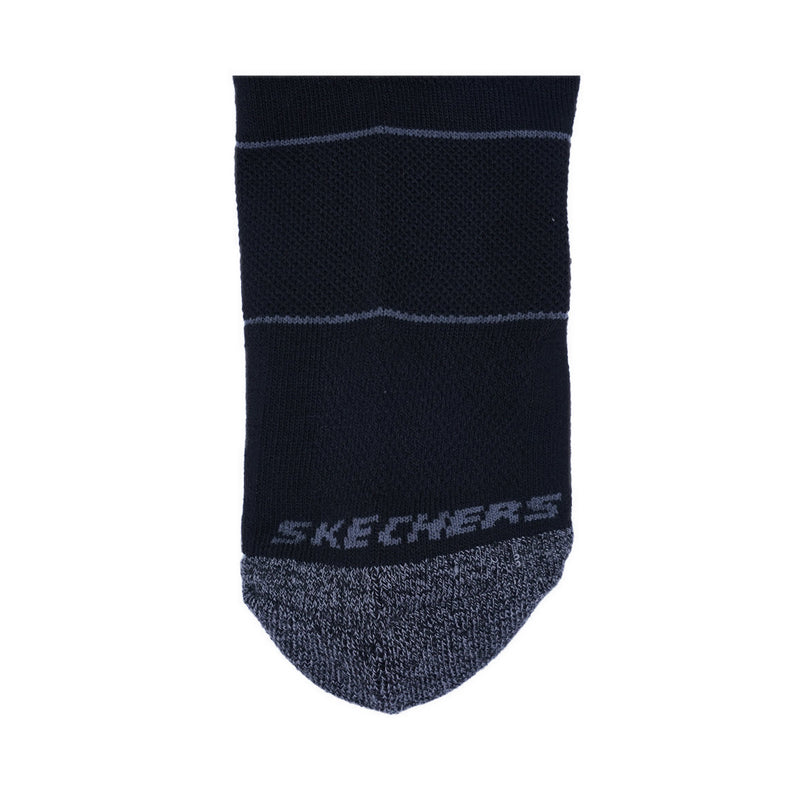 SKECHERS MEN 3PK EXT TR LOCUT (A/M) - BLACK