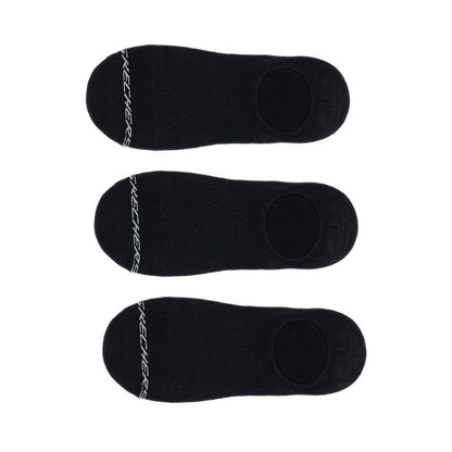 Skechers 3pk Mens Non Terry No Show Men - Black