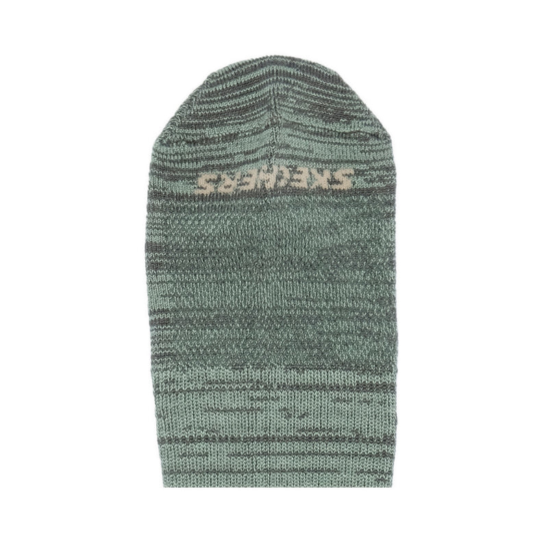 SKECHERS MEN 3PK NON TERRY SUPERSOFT LOW CUT - GREEN MIX
