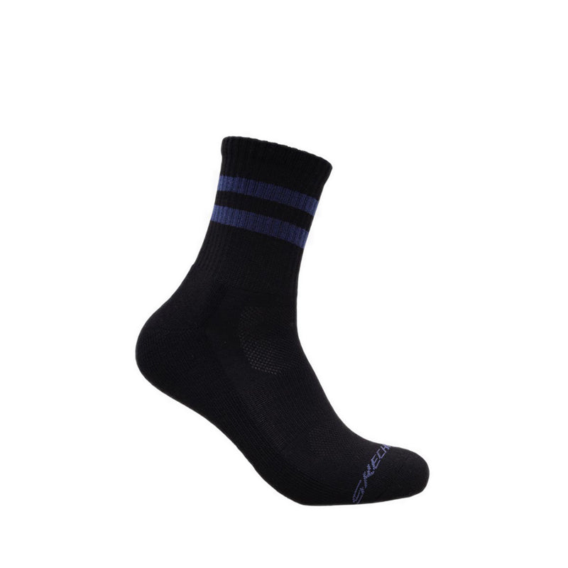 Skechers 3Pk 1/2 Terry Hi Qtr Crew Men - Blue