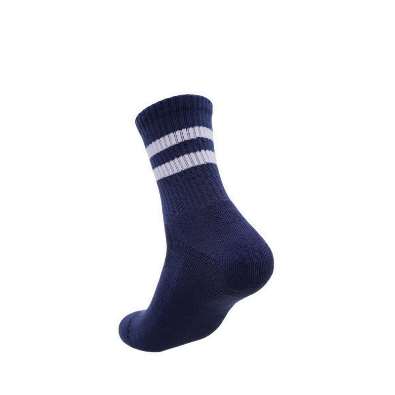 Skechers 3Pk 1/2 Terry Hi Qtr Crew Men - Blue