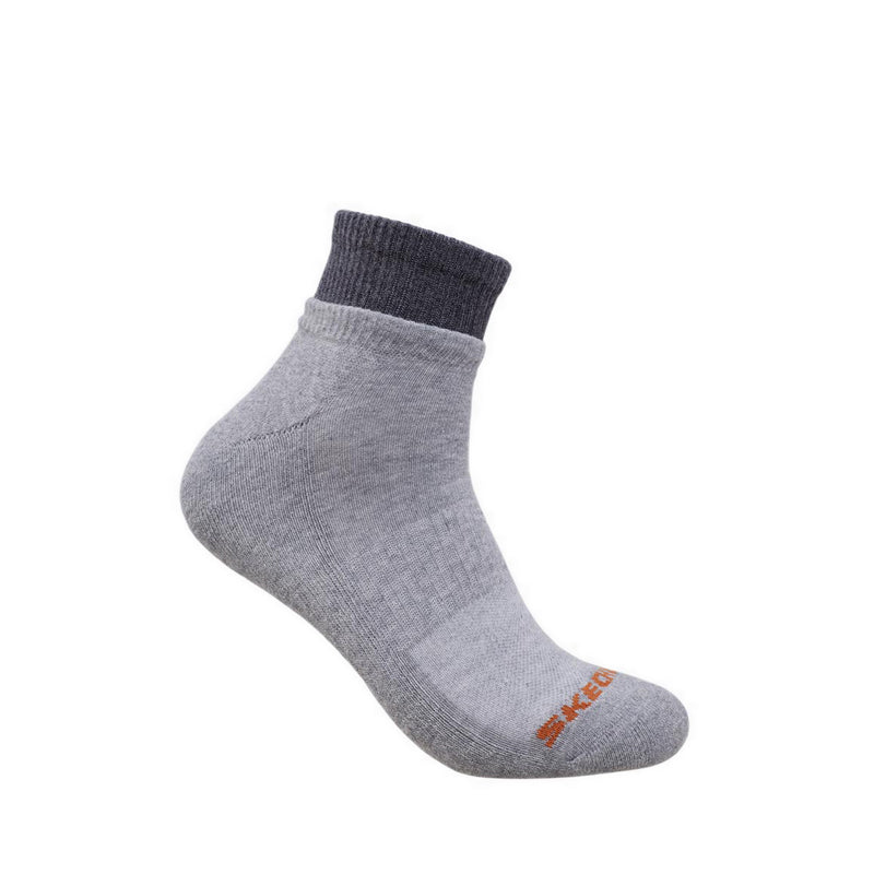 Skechers 3PK 1/2 Terry Qtr Crew Men Socks - Orange