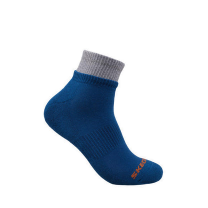 Skechers 3PK 1/2 Terry Qtr Crew Men Socks - Orange
