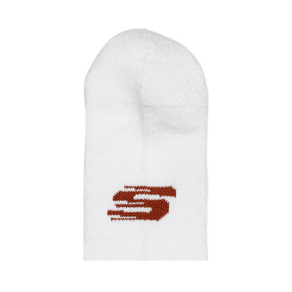 Skechers 3Pk Mens 1/2 Terry Hi Qtr Crew - White
