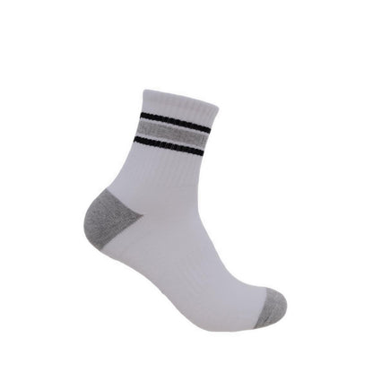 Skechers 3Pk 1/2 Terry Hi Qtr Crew Men - White Black