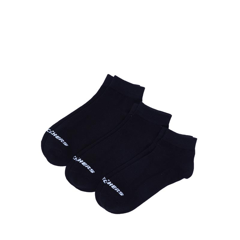 SKECHERS UNI 3PK NON TR QTR CREW (A/U) - BLACK