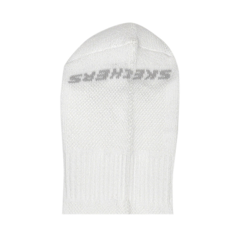 Skechers 3Pk Unisex 1/2 Terry No Show Socks - White