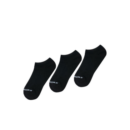 Skechers Unisex 3 Pack No Show Cotton Socks Unisex's Socks - Black