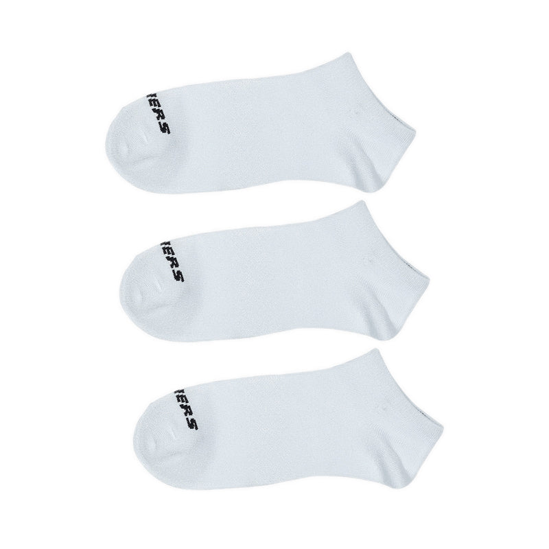 SKECHERS 3PK NON TERRY LOW CUT UNISEX - WHITE