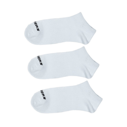 SKECHERS 3PK NON TERRY LOW CUT UNISEX - WHITE