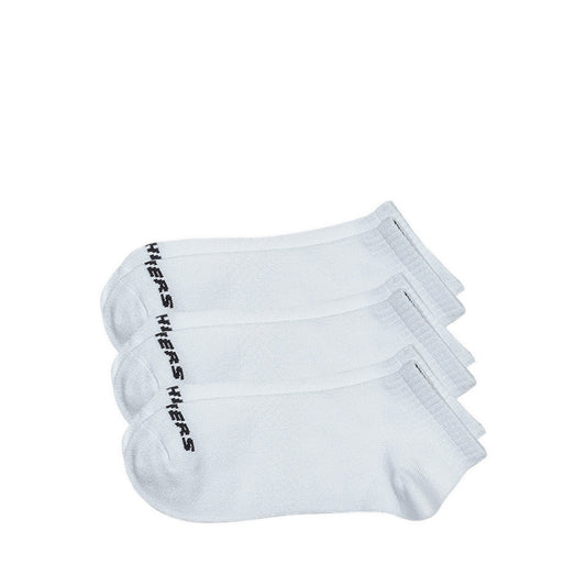 SKECHERS 3PK NON TERRY QUARTER CREW UNISEX - WHITE