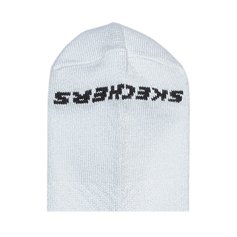 SKECHERS 3PK NON TERRY QUARTER CREW UNISEX - WHITE