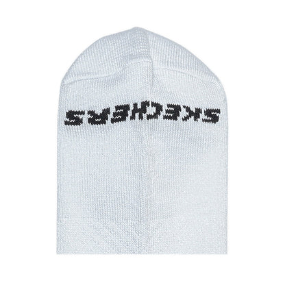 SKECHERS 3PK NON TERRY QUARTER CREW UNISEX - WHITE
