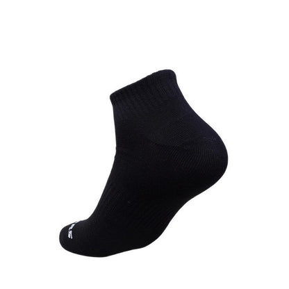Skechers 3Pk Unisex Non Terry Qtr Crew - Arch Support - Black