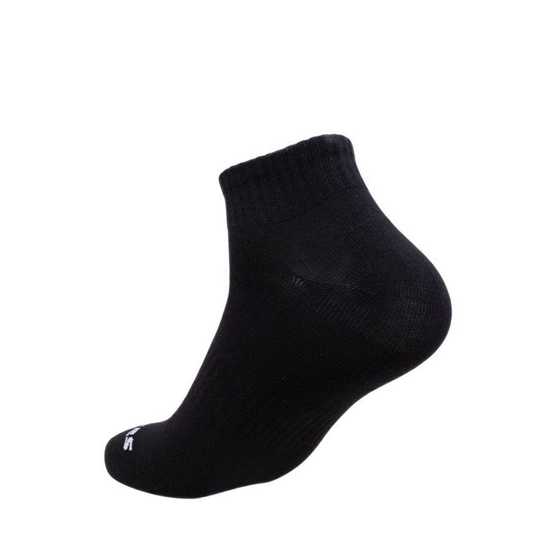 Skechers 3Pk Unisex Non Terry Qtr Crew - Arch Support Socks - White / Black