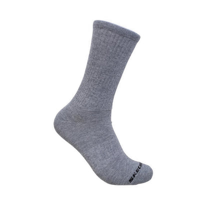 Skechers 3Pk Unisex Non Terry Crew - Arch Support Socks - White / Black