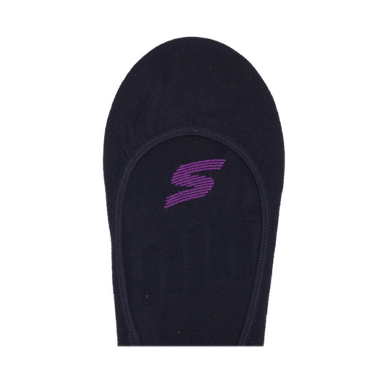 SKECHERS WOMEN 3PK MICROFIBER NON TERRY LINER SOCKS - BLACK