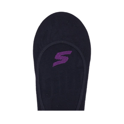 SKECHERS WOMEN 3PK MICROFIBER NON TERRY LINER SOCKS - BLACK