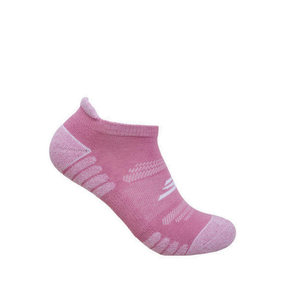 Skechers 3Pk Womens 1/2 Terry Low Cut Socks - Purple / Pink