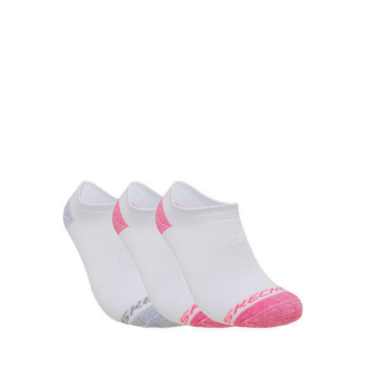 Skechers 3Pk Women Full Terry No Show - White / Multi