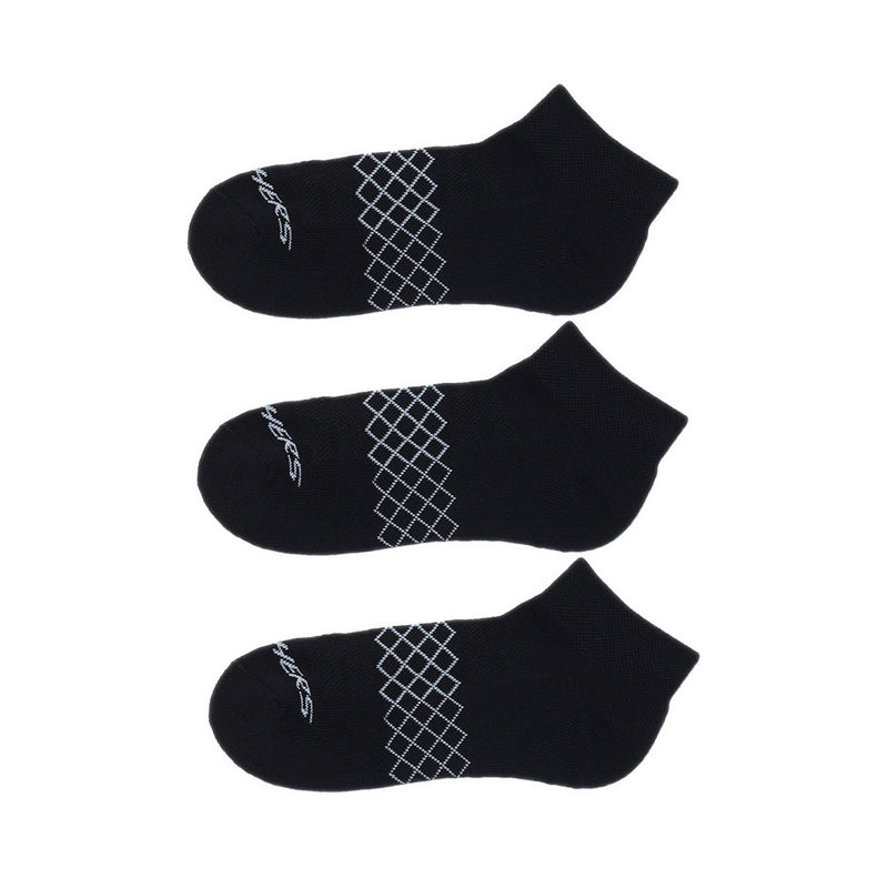 SKECHERS 3PK 1/2 TERRY QTR CREW WOMEN - BLACK