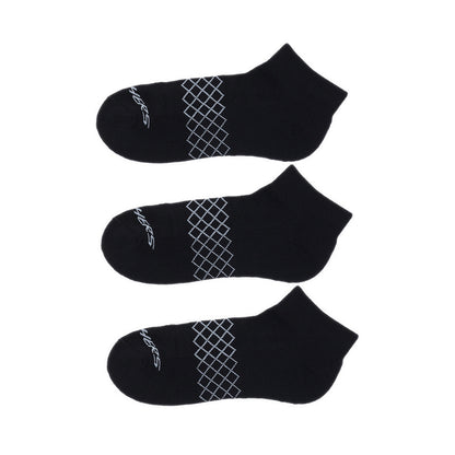 SKECHERS 3PK 1/2 TERRY QTR CREW WOMEN - BLACK