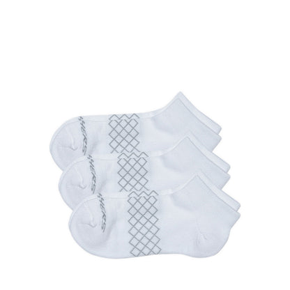 SKECHERS 3PK 1/2 TERRY QTR CREW WOMEN - WHITE