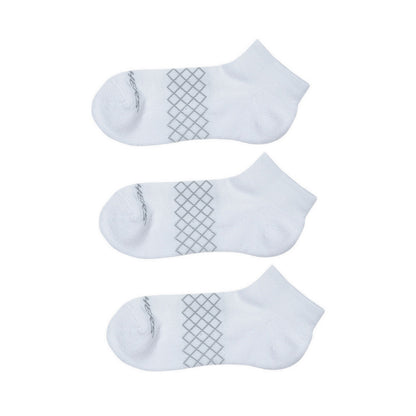 SKECHERS 3PK 1/2 TERRY QTR CREW WOMEN - WHITE