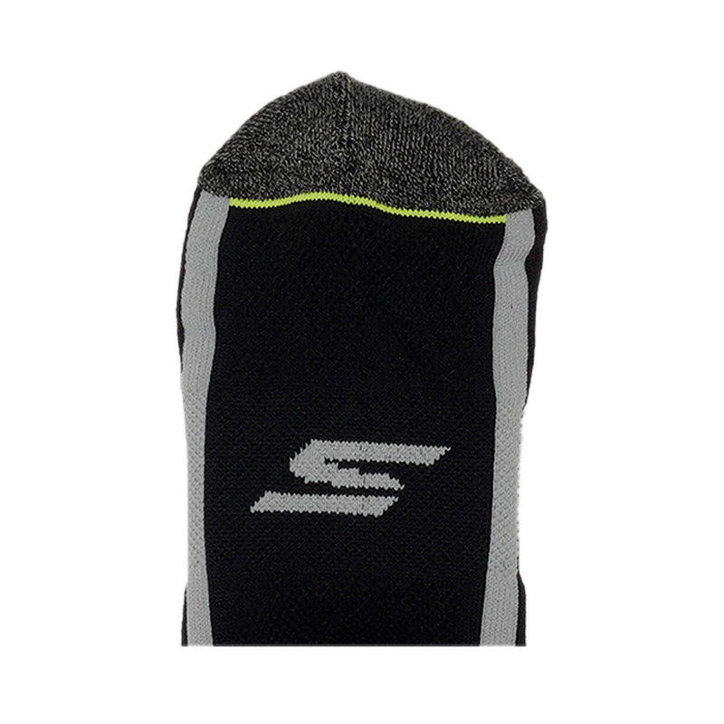 Skechers 3Pk Womens Extended Terry Low Cut Socks - Black