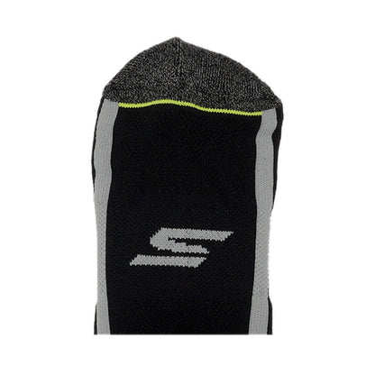 Skechers 3Pk Womens Extended Terry Low Cut Socks - Black
