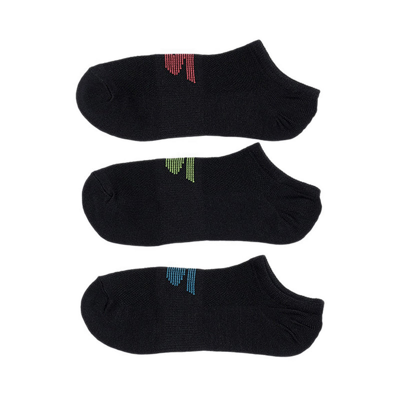 Skechers 3Pk Microfiber Non Terry No Show Women - Black