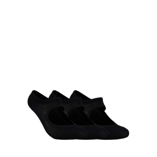 Skechers 3Pk Womens Non Terry Low Cut - Black