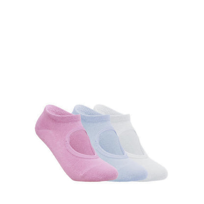 Skechers 3Pk Womens Non Terry Low Cut Yoga / Pilates Socks - Purple Multi