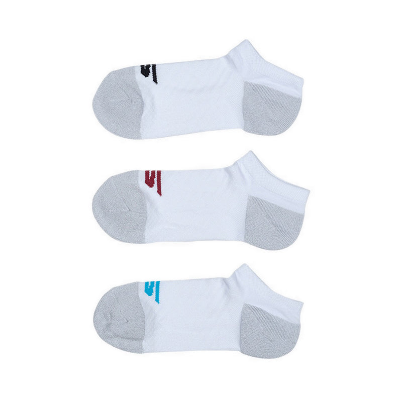 Skechers 3Pk 1/2 Terry Low Cut Women - White