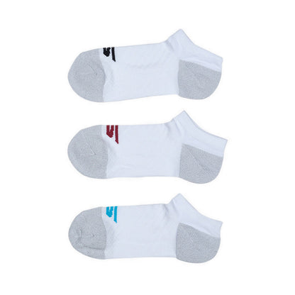 Skechers 3Pk 1/2 Terry Low Cut Women - White