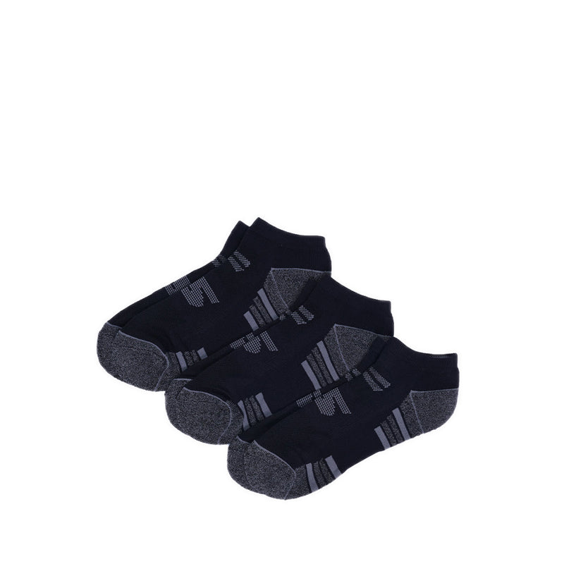 Skechers 3Pk Mens 1/2 Terry Low Cut Socks - Black