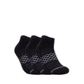 Skechers 3Pk Men 1/2 Terry Qtr Crew Socks - Black