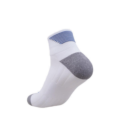Skechers 3PK 1/2 Terry Qtr Crew Men Socks - Blue Combo
