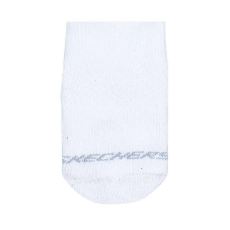 Skechers Men 3 Pack Non Terry No Show Socks W117 Men's Socks - WHITE GREY